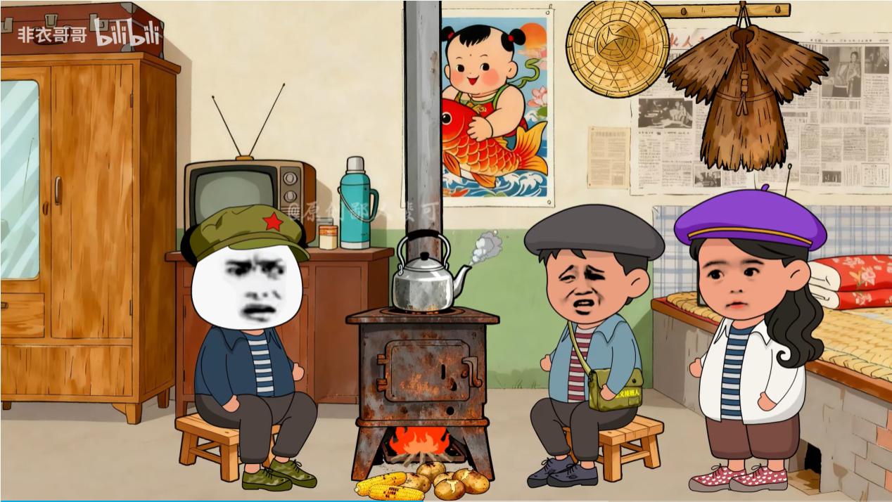 《裴可卖猪肉致富路》:温馨画风,重生1980孩子和媳妇即将饿死的一刻,男主借到了粮食